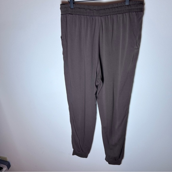 Splendid Cozy Women’s Joggers - Drawstring Carbon Brown Rayon Pants - Large - Picture 7 of 10